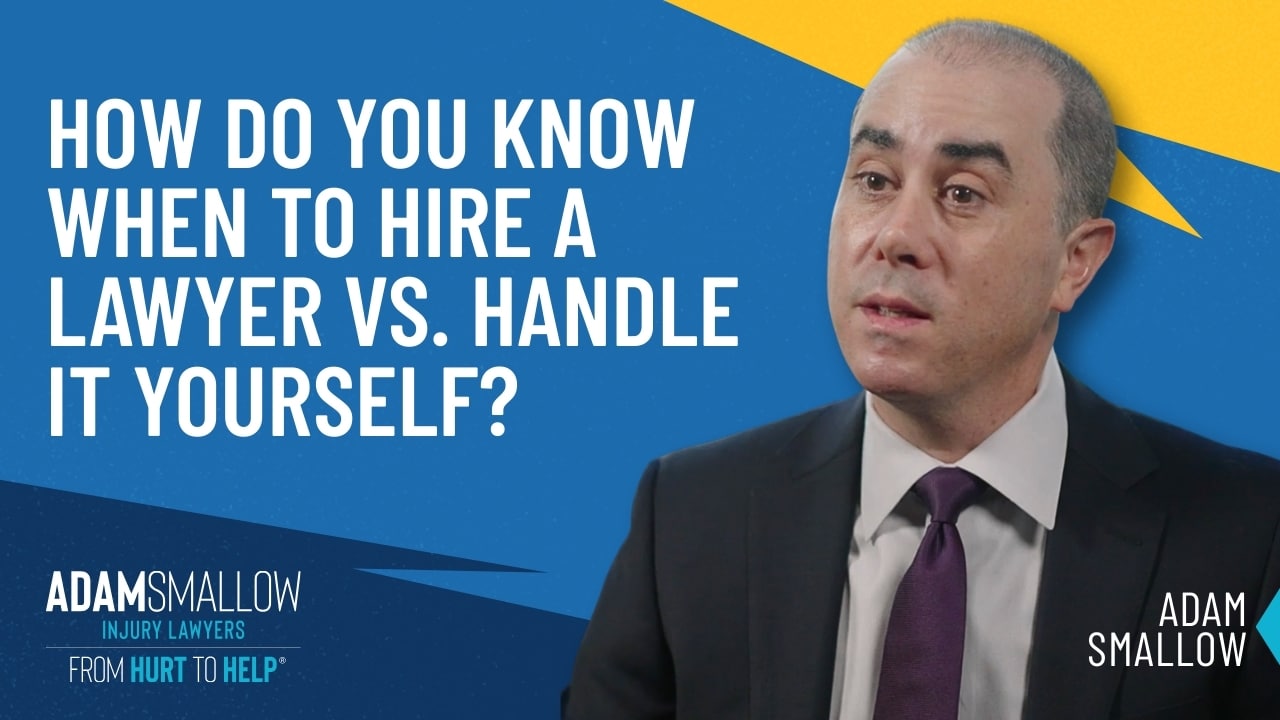How do you know when to hire a lawyer vs. handle it yourself video thumbnail