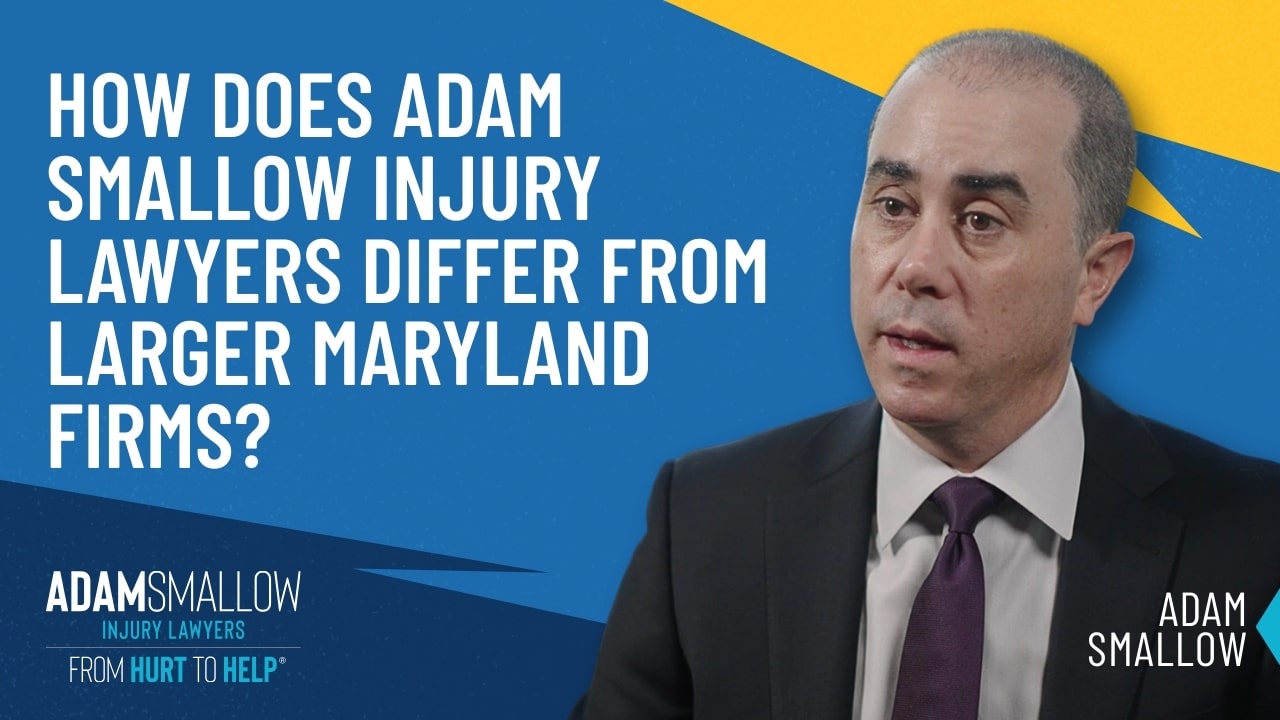 How does Adam Smallow Injury Lawyers differ from larger Maryland firms video thumbnail